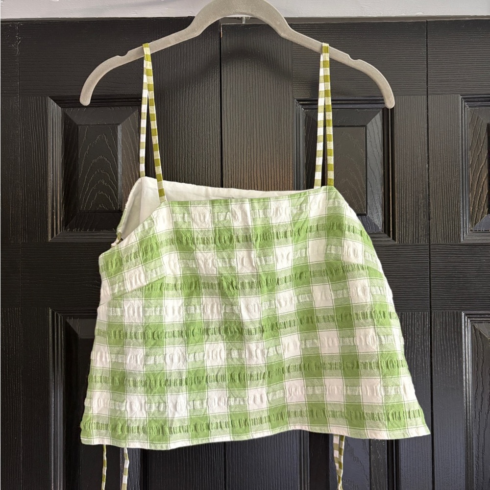 Studio Spokes side tie cami - reclaimed fabric - NWT - Size 2 / US size 6-8